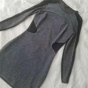 Silver Express Backless Party Dress